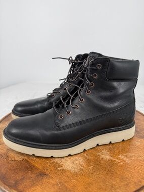Timberland Boots Wm 8 Black Leather Kenniston 6 Inch Casual
